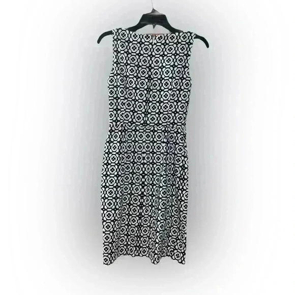 Chaps black and white colonial sleeveless dress Size 2 - Picture 2 of 3